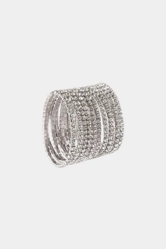Diamond Multi-Row Bracelet made by Micas
