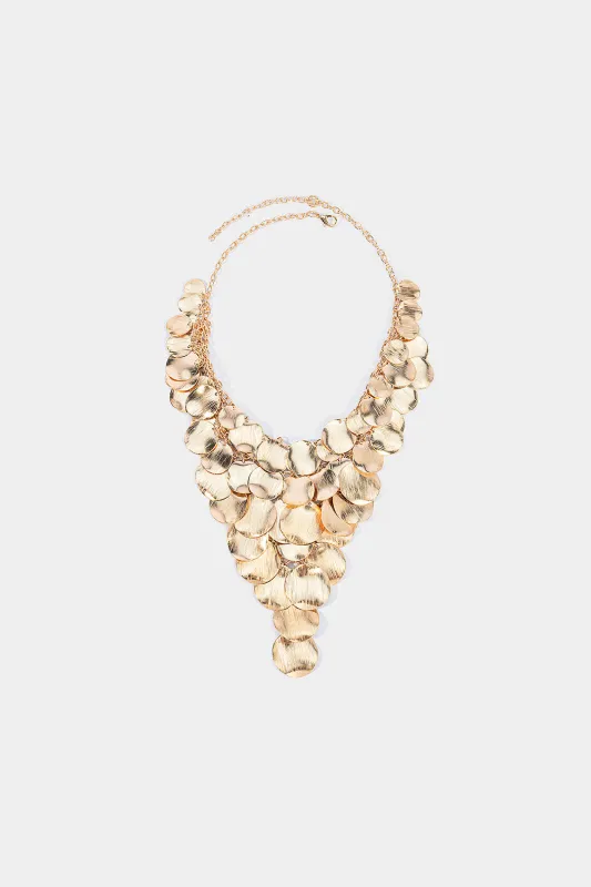 Metal Multi-Layer Necklace made by Micas