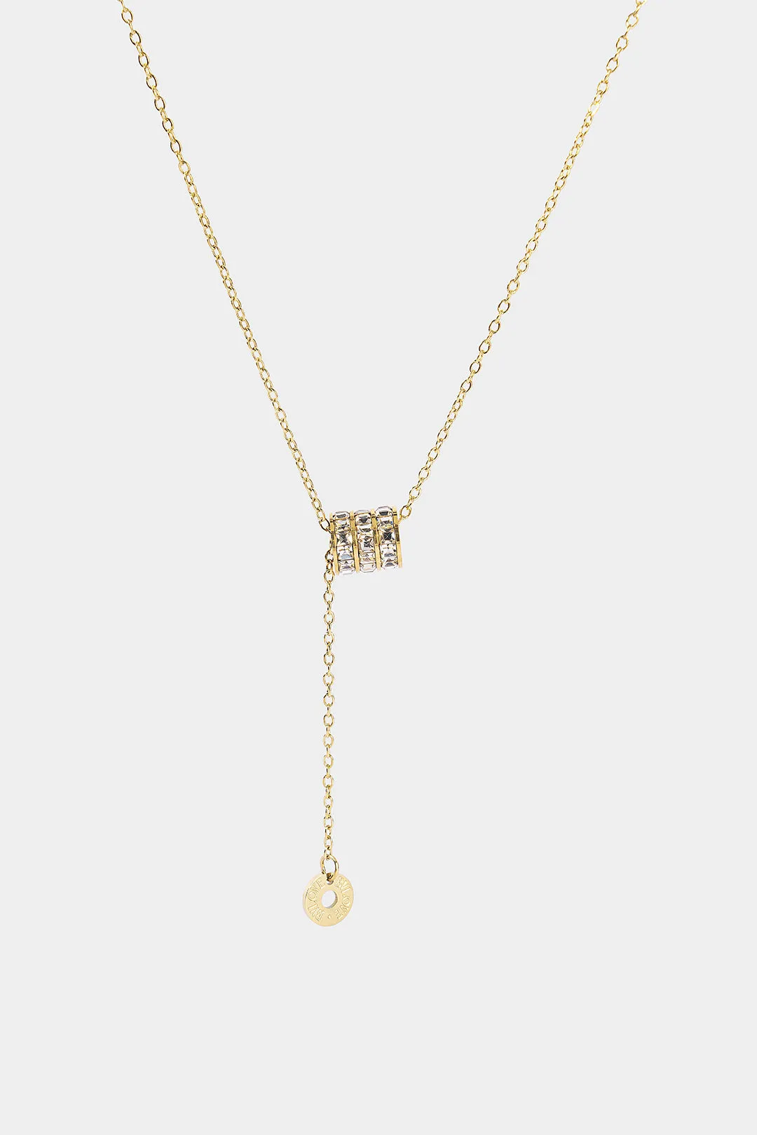 Diamond-Inlaid Pendant Chain Necklace sold by Micas product image thumbnail 2