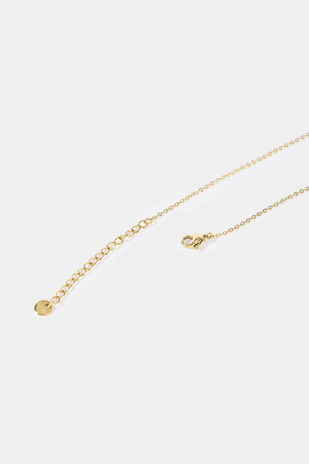 Diamond-Inlaid Pendant Chain Necklace sold by Micas product image thumbnail 3