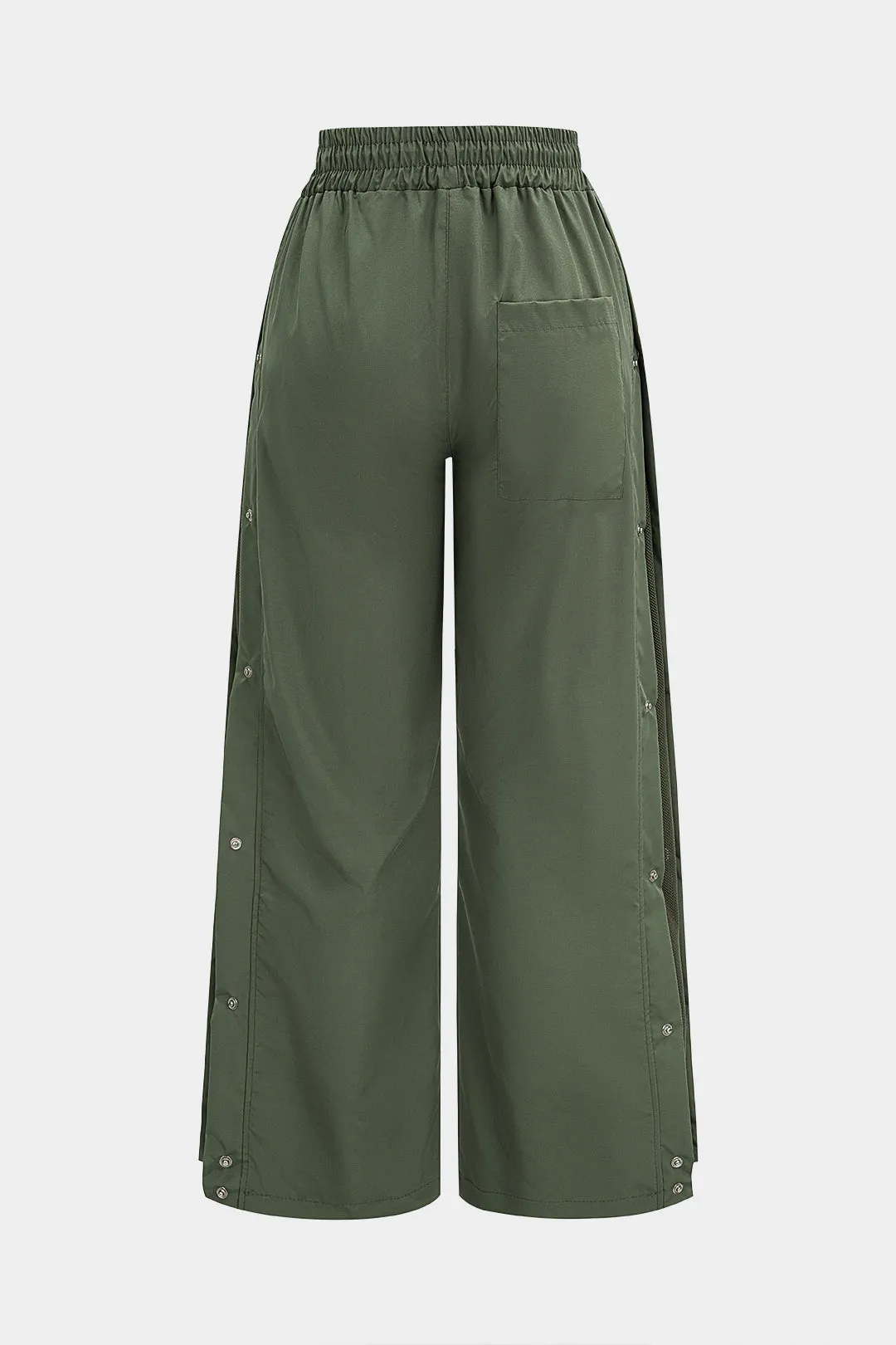Drawstring Ruched Button High Waist Pants sold by Micas product image thumbnail 2