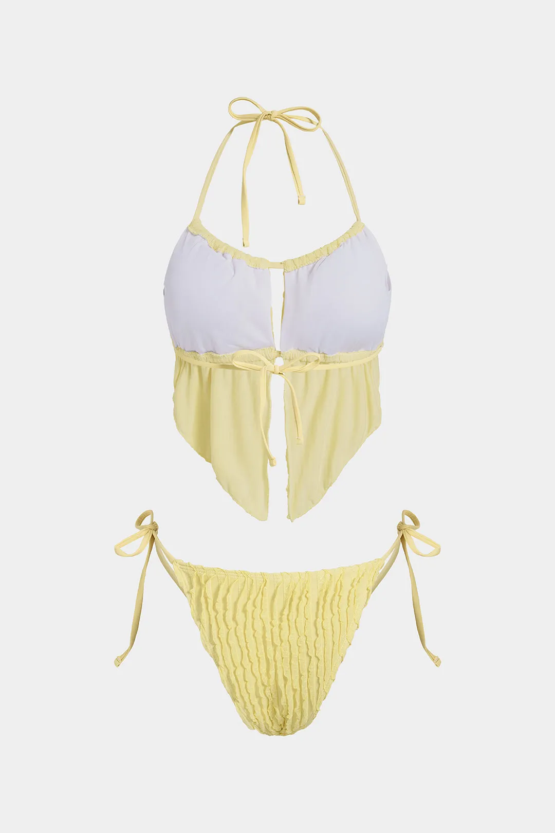 Textured Tie-Up Bikini Set sold by Micas product image thumbnail 2