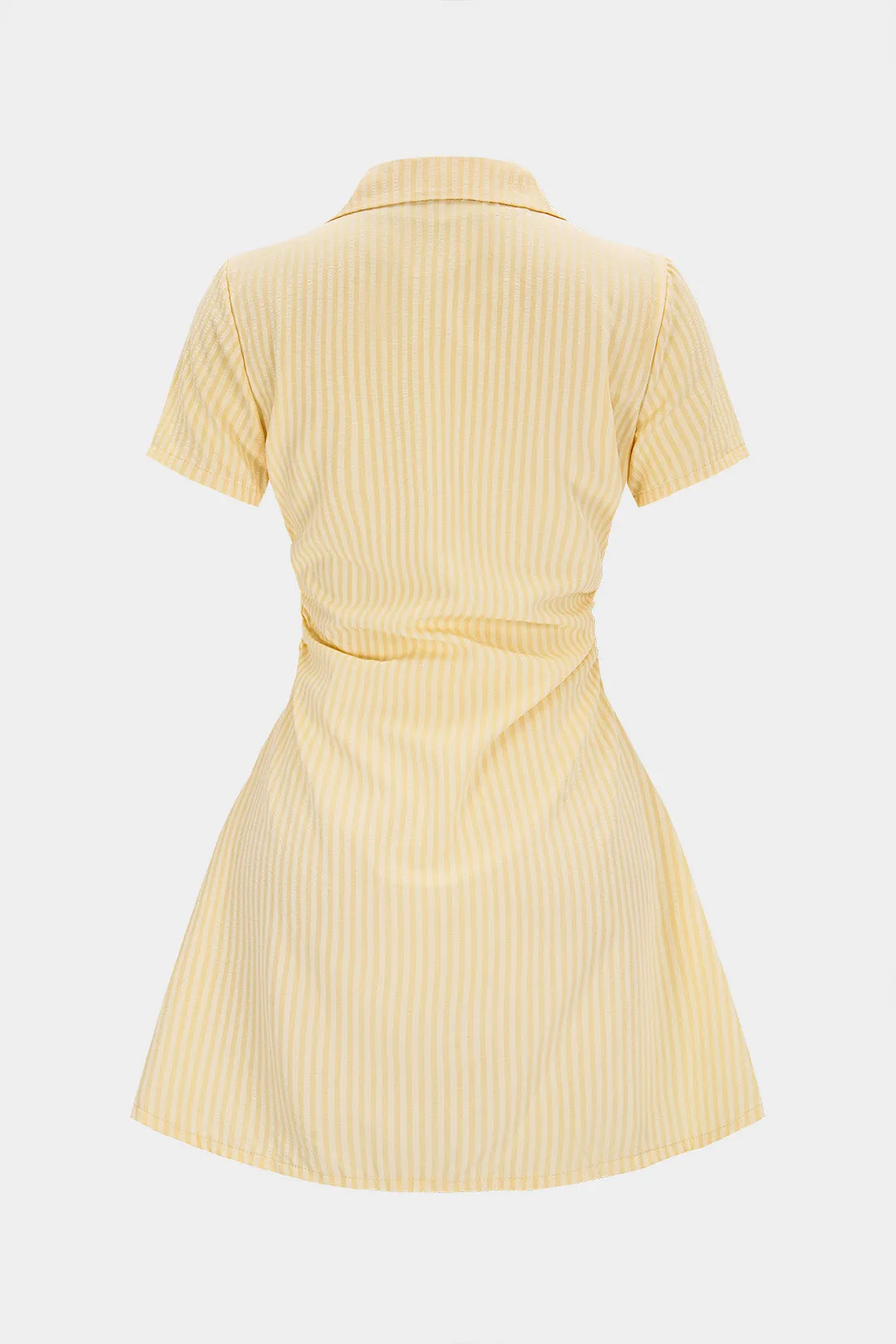 Stripes Print V-Neck Short Sleeve Mini Dress sold by Micas product image thumbnail 2