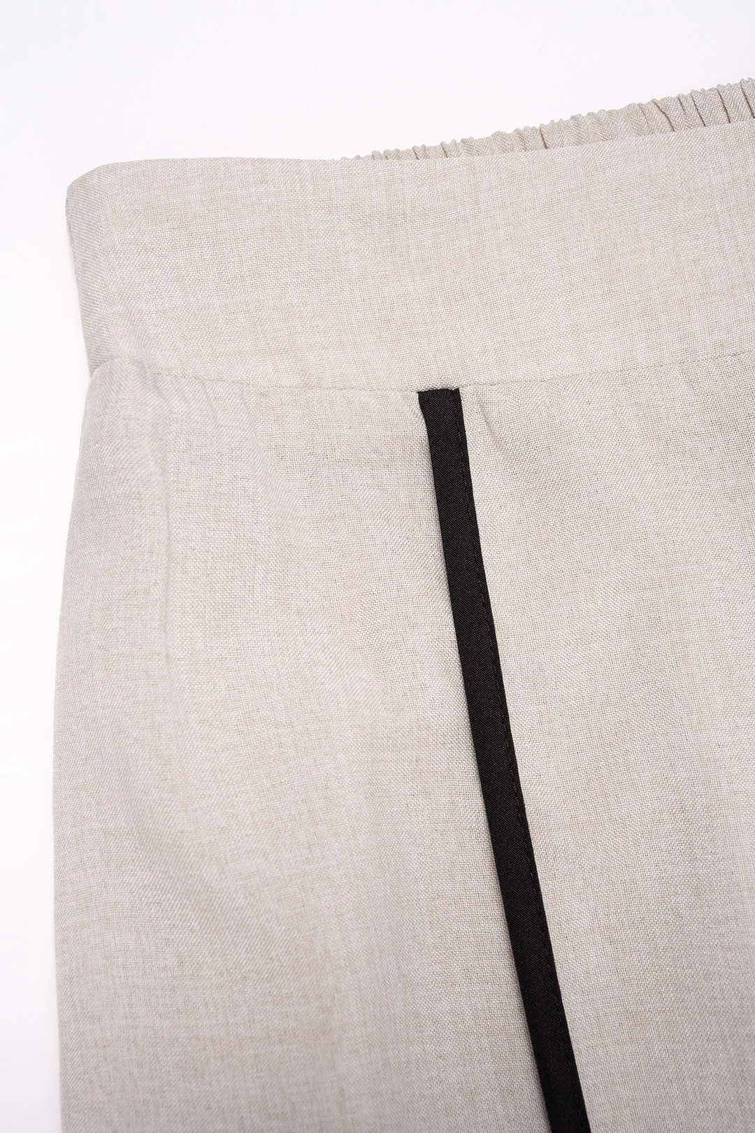Contrast V-Neck Vest And Wide Leg Pants sold by Micas product image thumbnail 3