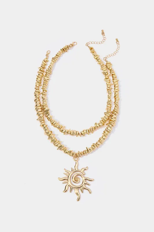 Alloy Star Pendant Necklaces made by Micas
