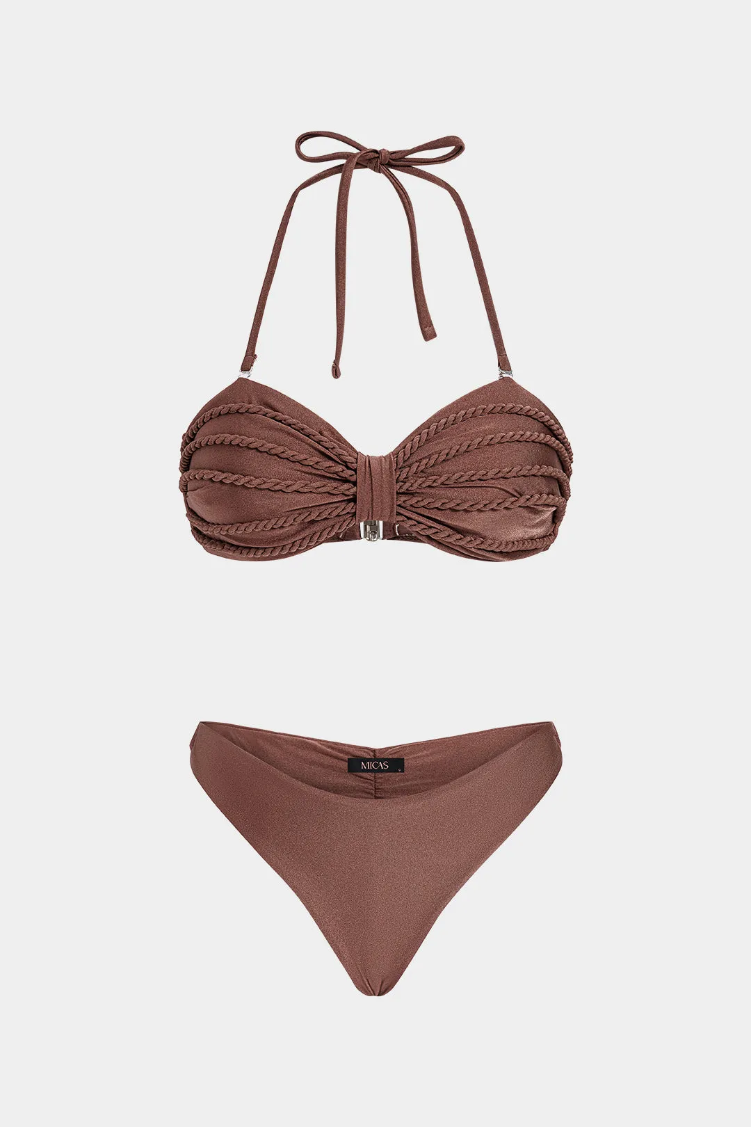 Halter Neck Tie-Up Bikini Set sold by Micas