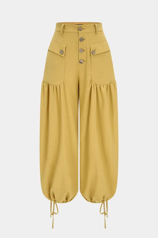 Button Pocket Tie-Up Pants made by Micas