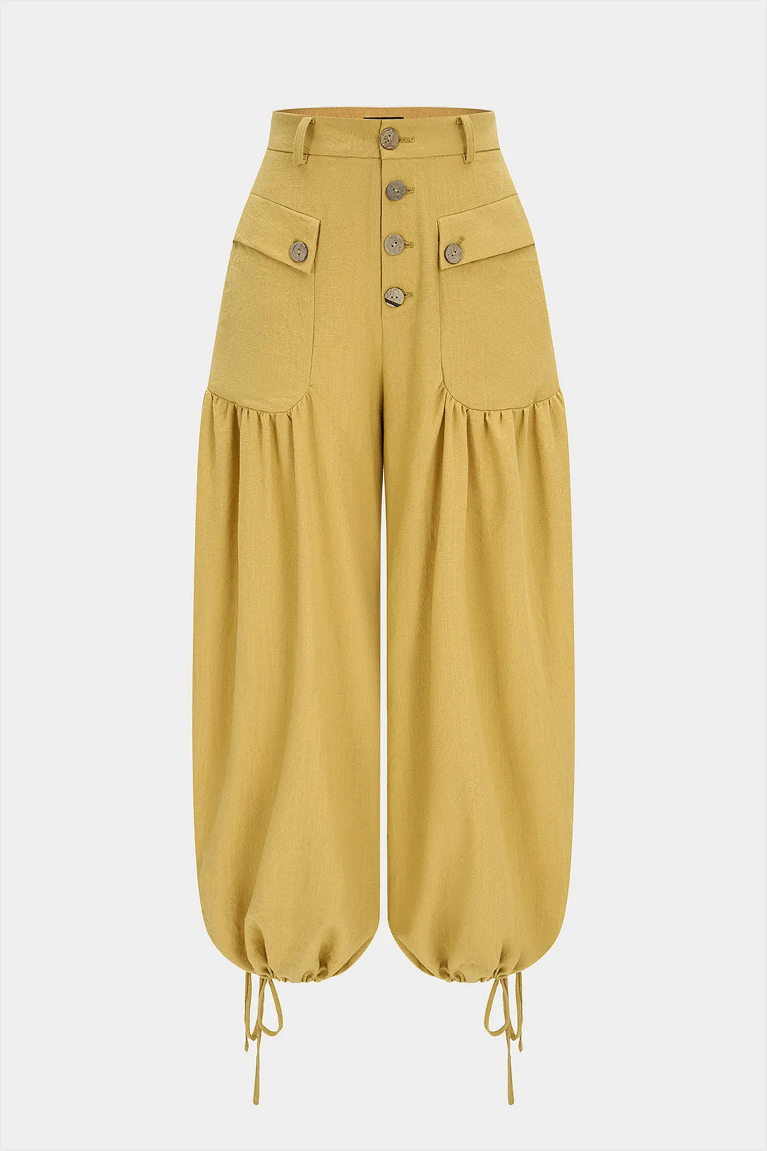 Button Pocket Tie-Up Pants sold by Micas