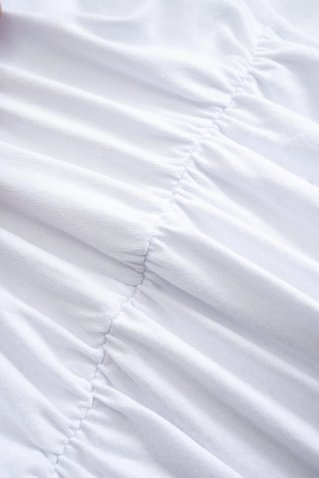 Solid Ruched Short-Sleeve Bodysuit sold by Micas product image thumbnail 3