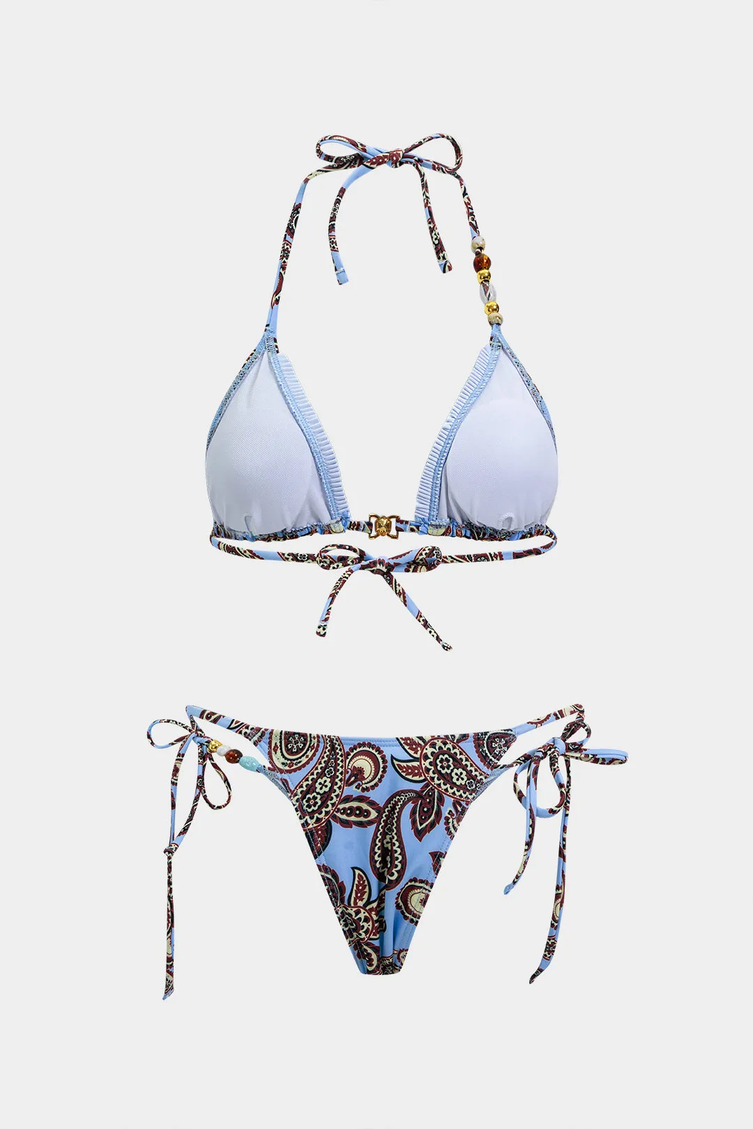 Bohemian Print Backless Tie-Up Bikini Set sold by Micas product image thumbnail 2
