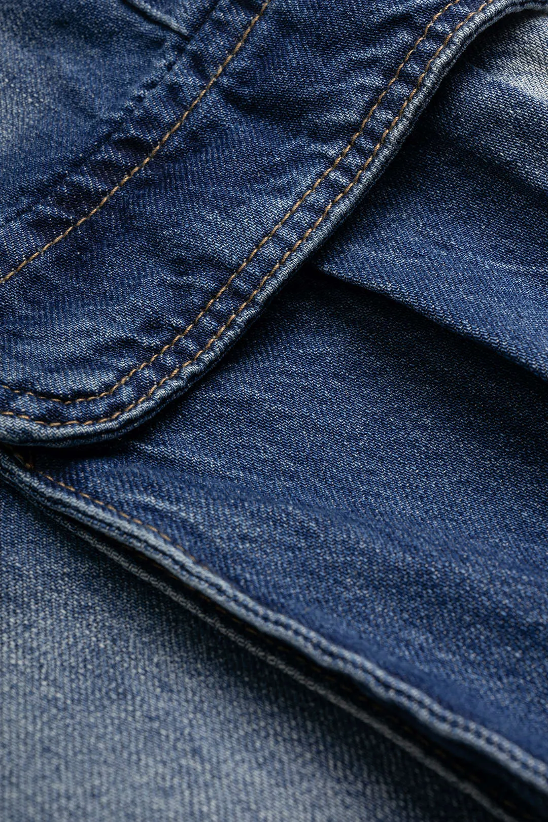Denim Pocket Tie-Up Shorts sold by Micas product image thumbnail 3