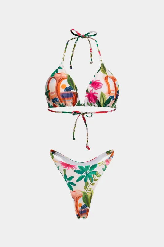 Floral Print Bikini Set made by Micas