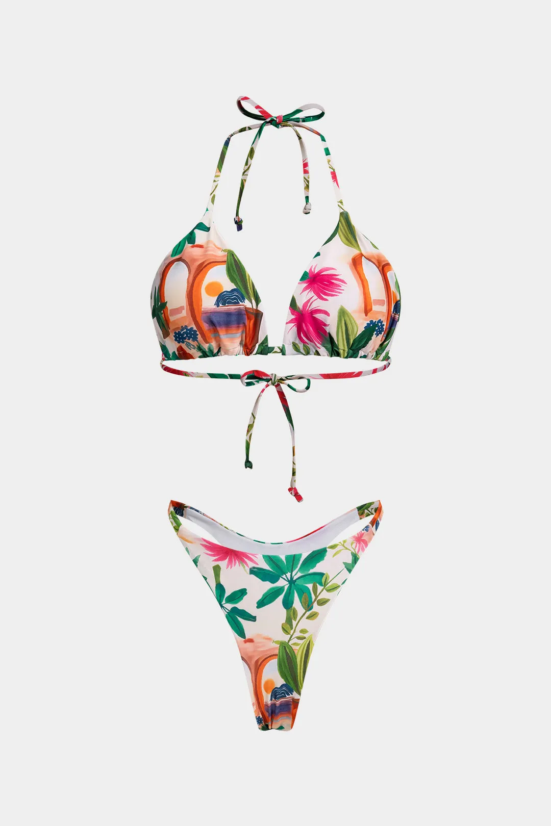 Floral Print Bikini Set sold by Micas