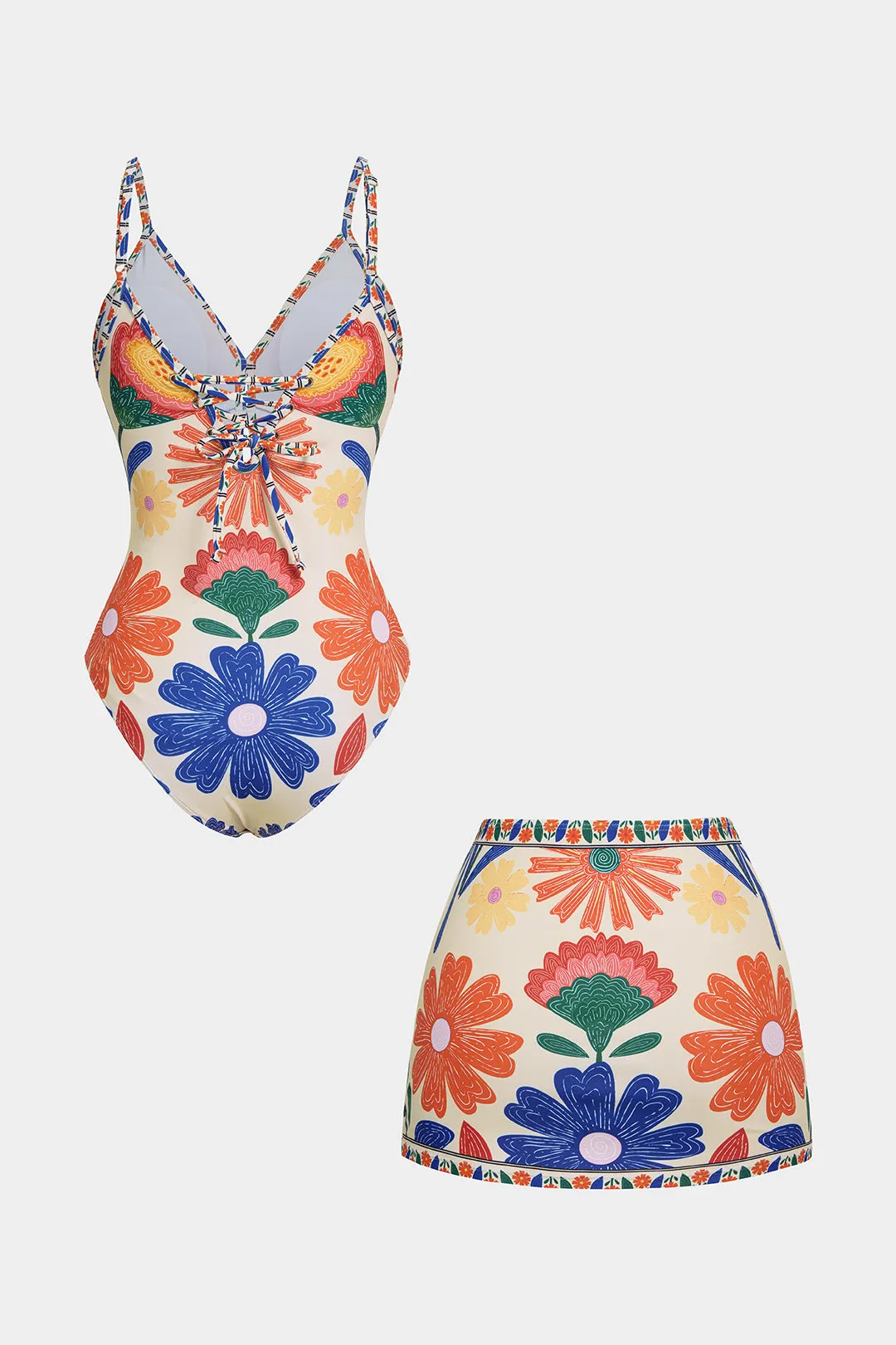 Bohemian Print Tie-Up Bikini Set sold by Micas product image thumbnail 2