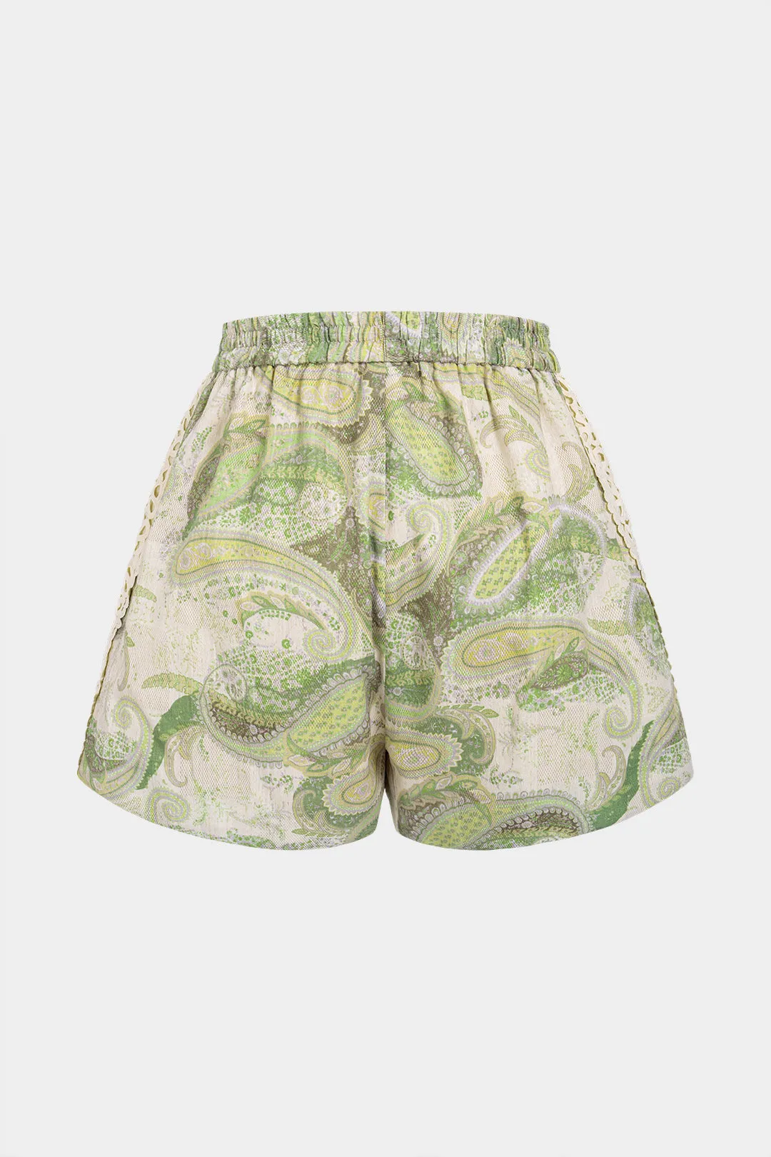 Floral Print Applique Wide Leg Shorts sold by Micas product image thumbnail 2