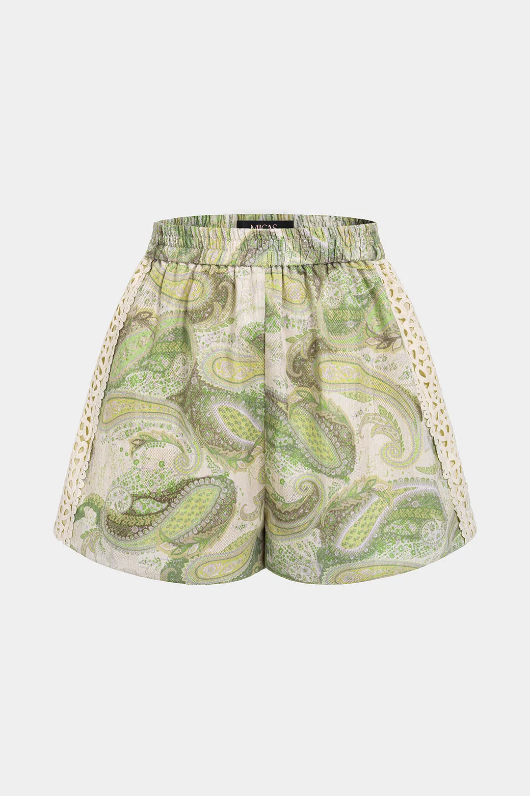Floral Print Applique Wide Leg Shorts sold by Micas