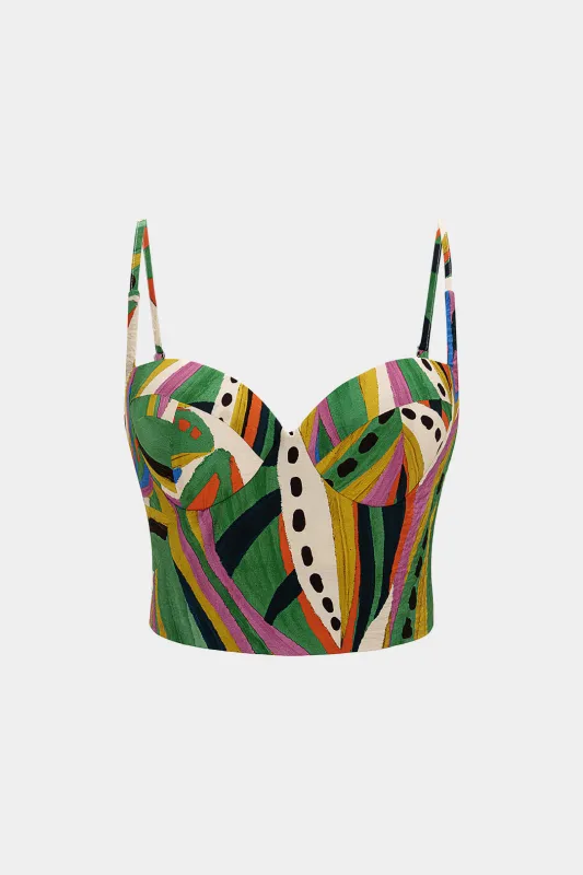 Leaves Print Cami Top made by Micas