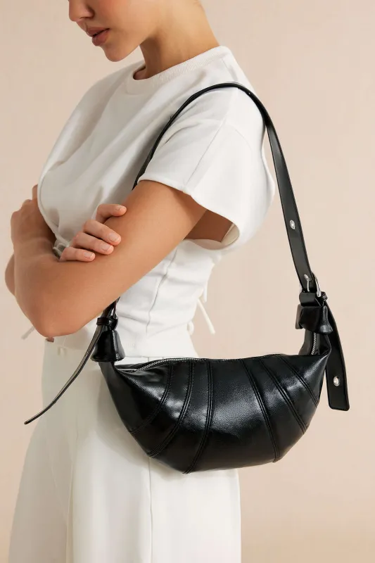 Faux Leather Shoulder Bag made by Micas