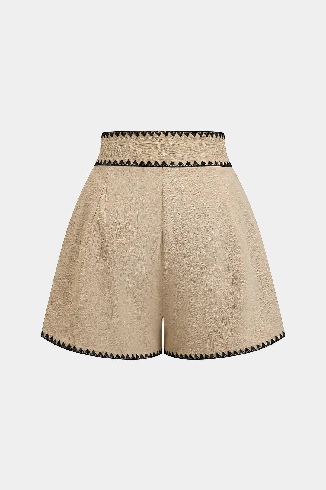 Contrast Trim Belted Shorts sold by Micas product image thumbnail 2