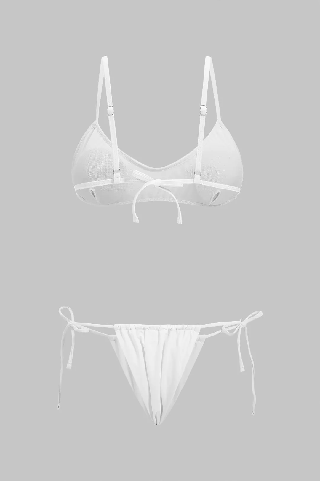 Rhinestone Strappy Backless Low Waist Bikini Set sold by Micas product image thumbnail 2