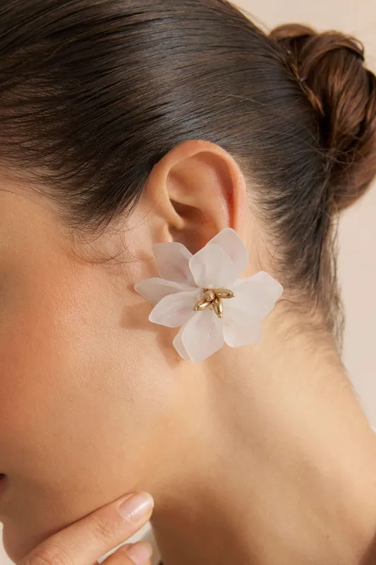 3D Flower Earrings made by Micas