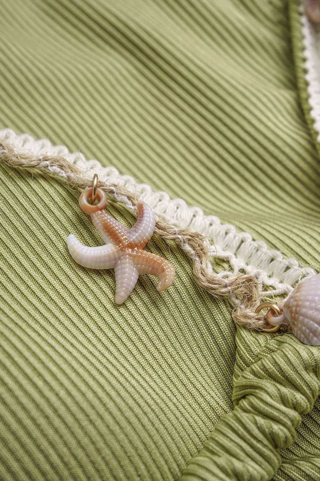Halter Neck Starfish Decor Tie-Up Bikini Set sold by Micas product image thumbnail 3