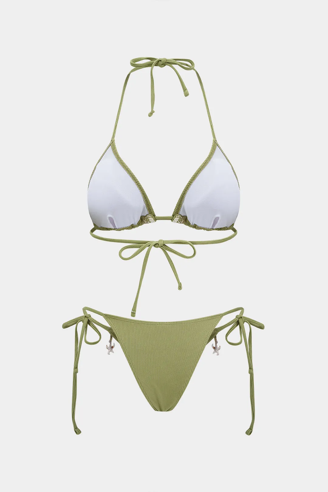 Halter Neck Starfish Decor Tie-Up Bikini Set sold by Micas product image thumbnail 2