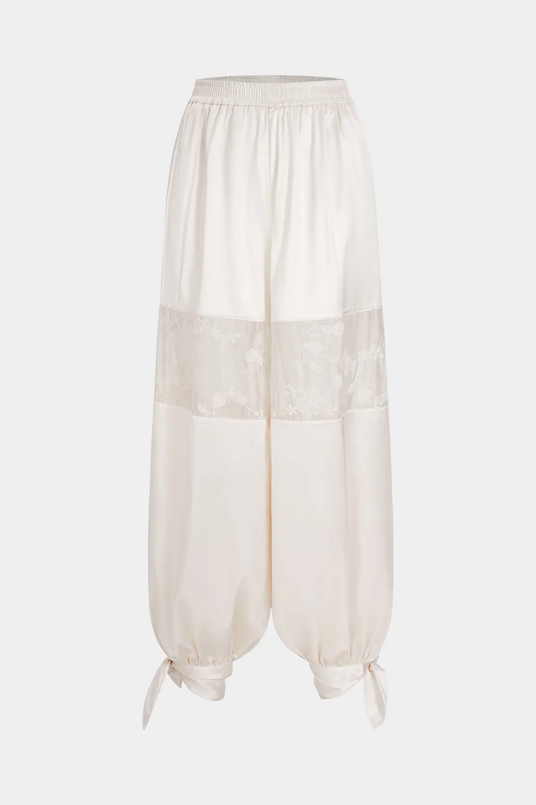Patchwork Tie-Up Balloon Pants sold by Micas product image thumbnail 2
