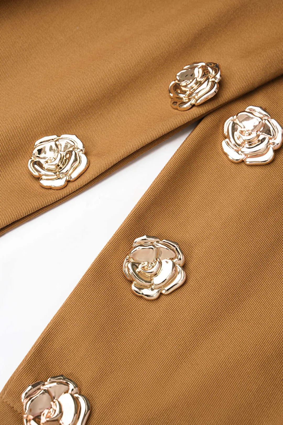 Floral Metallic Braided Belted Barrel Pants sold by Micas product image thumbnail 3