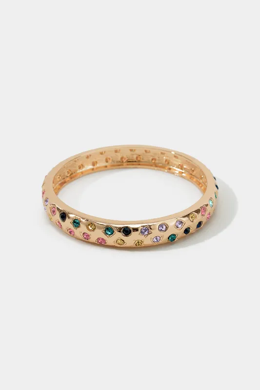 Geometric Rhinestone Bracelet made by Micas