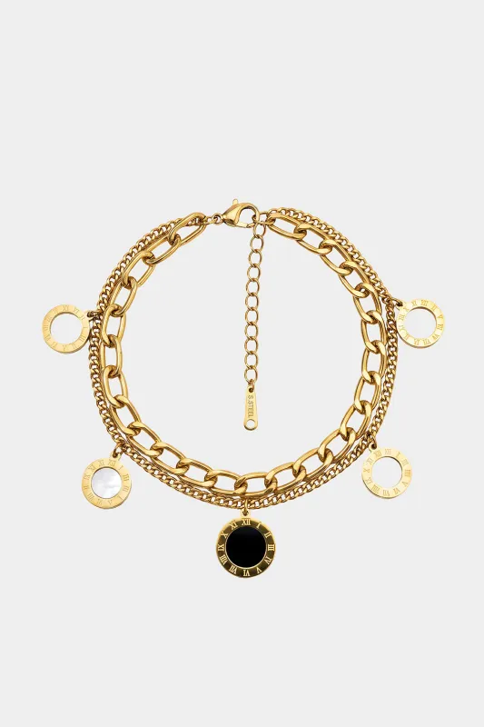 Alloy Geometric Bracelet made by Micas