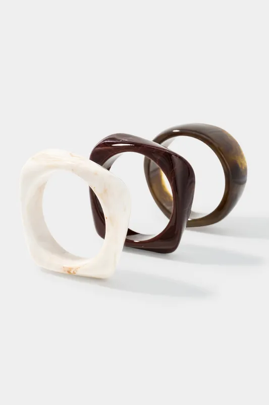 Resin Geometric Bracelets made by Micas