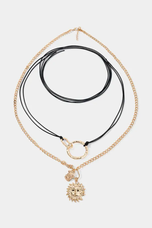 Sun Layered Necklace made by Micas