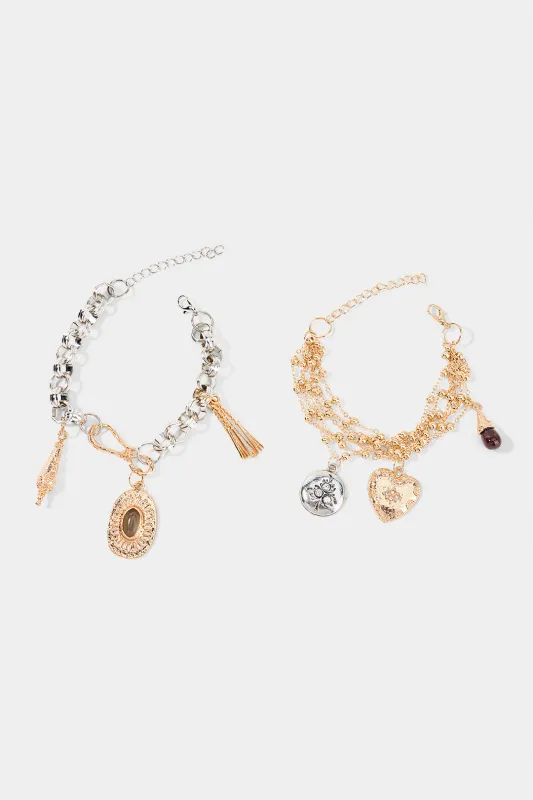 Geometric Adjustable Rhinestone Bracelets made by Micas