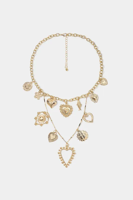 Metal Heart Necklace made by Micas