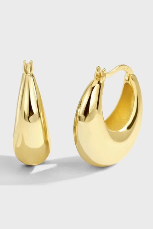 C-shape Metal Earrings sold by Micas