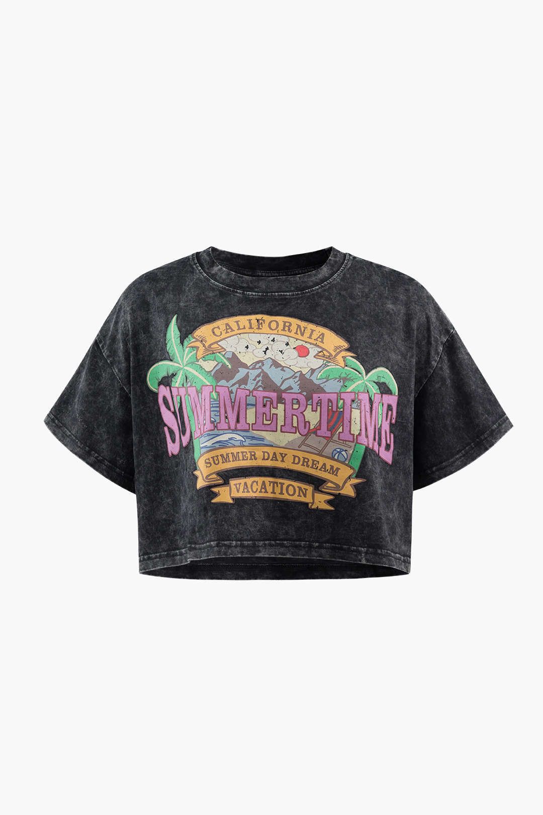 Summer Time Graphic Crop T-Shirt sold by Micas