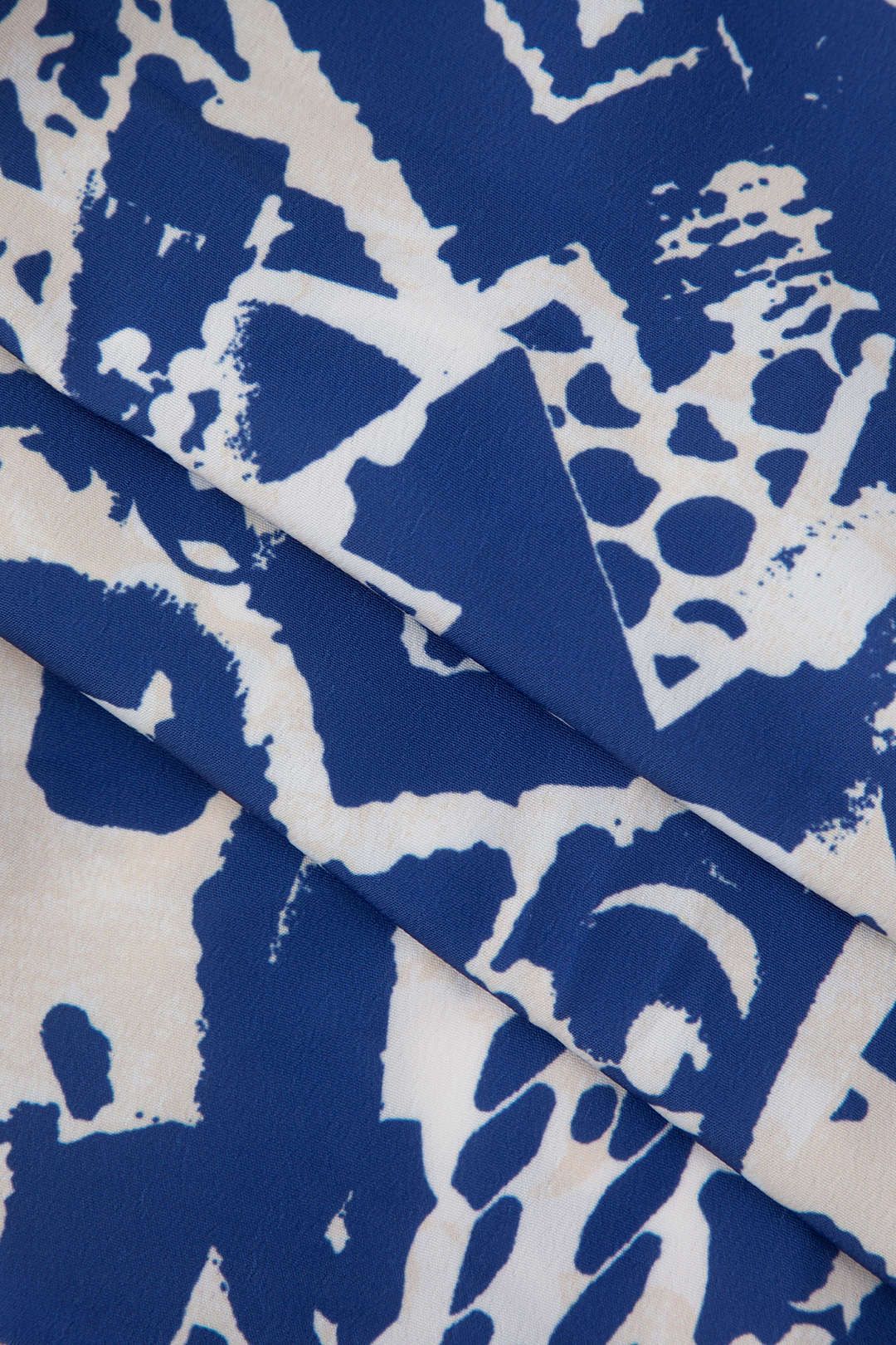 Printed V-neck Pintuck Mini Dress sold by Micas product image thumbnail 4