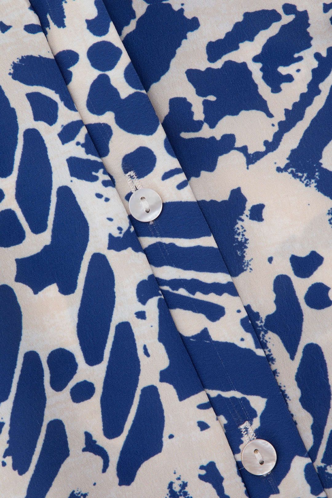 Printed V-neck Pintuck Mini Dress sold by Micas product image thumbnail 5