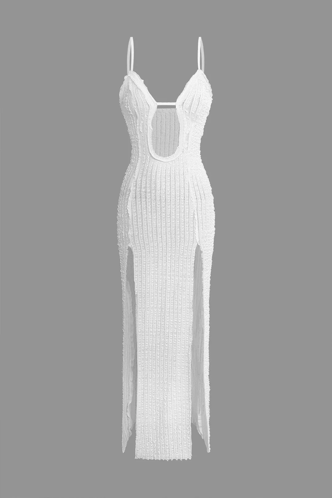 Tekstureret Cut Out Slid Cami Maxi Kjole sold by Micas