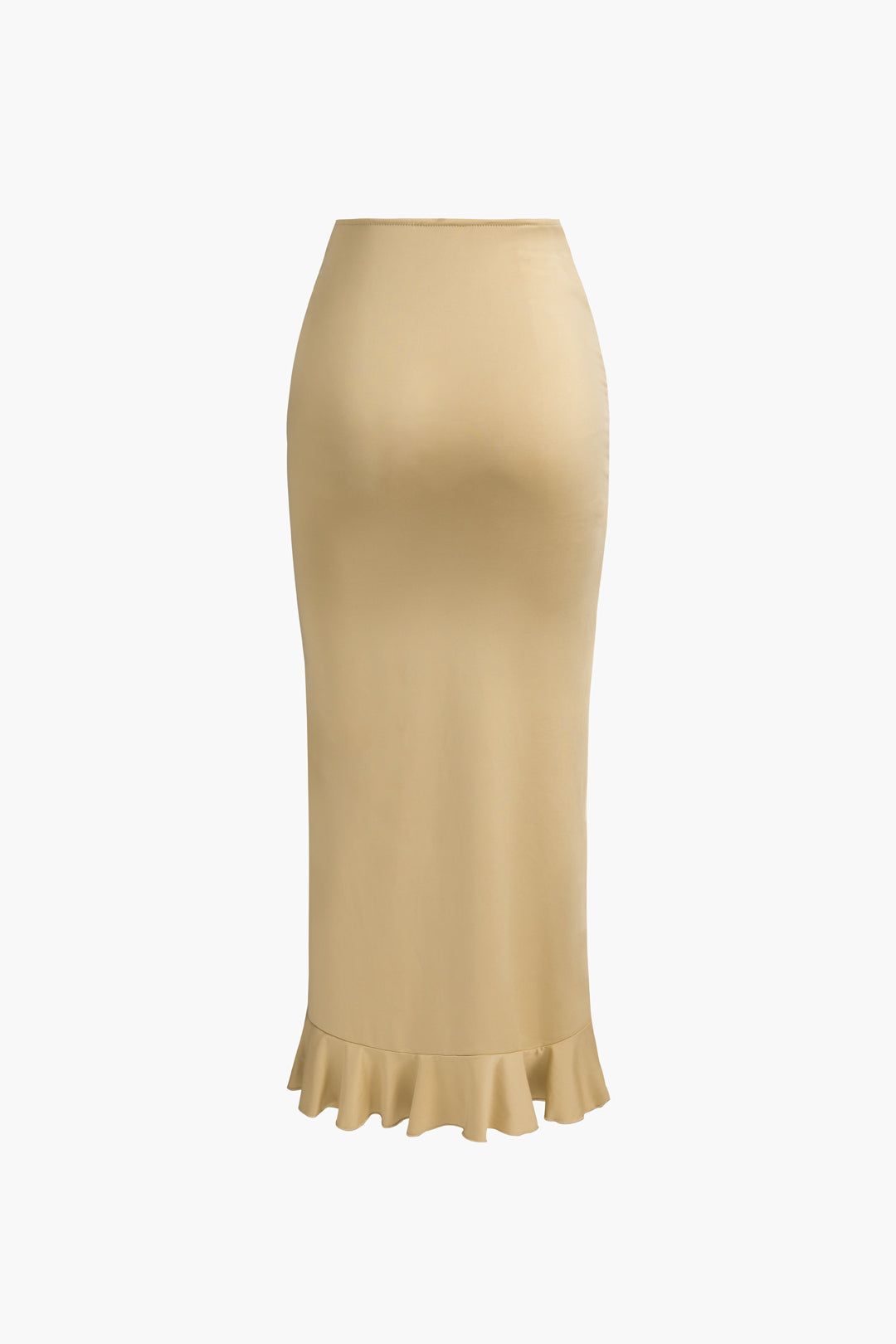 Ruched Drawstring Ruffle Midi Skirt sold by Micas product image thumbnail 5