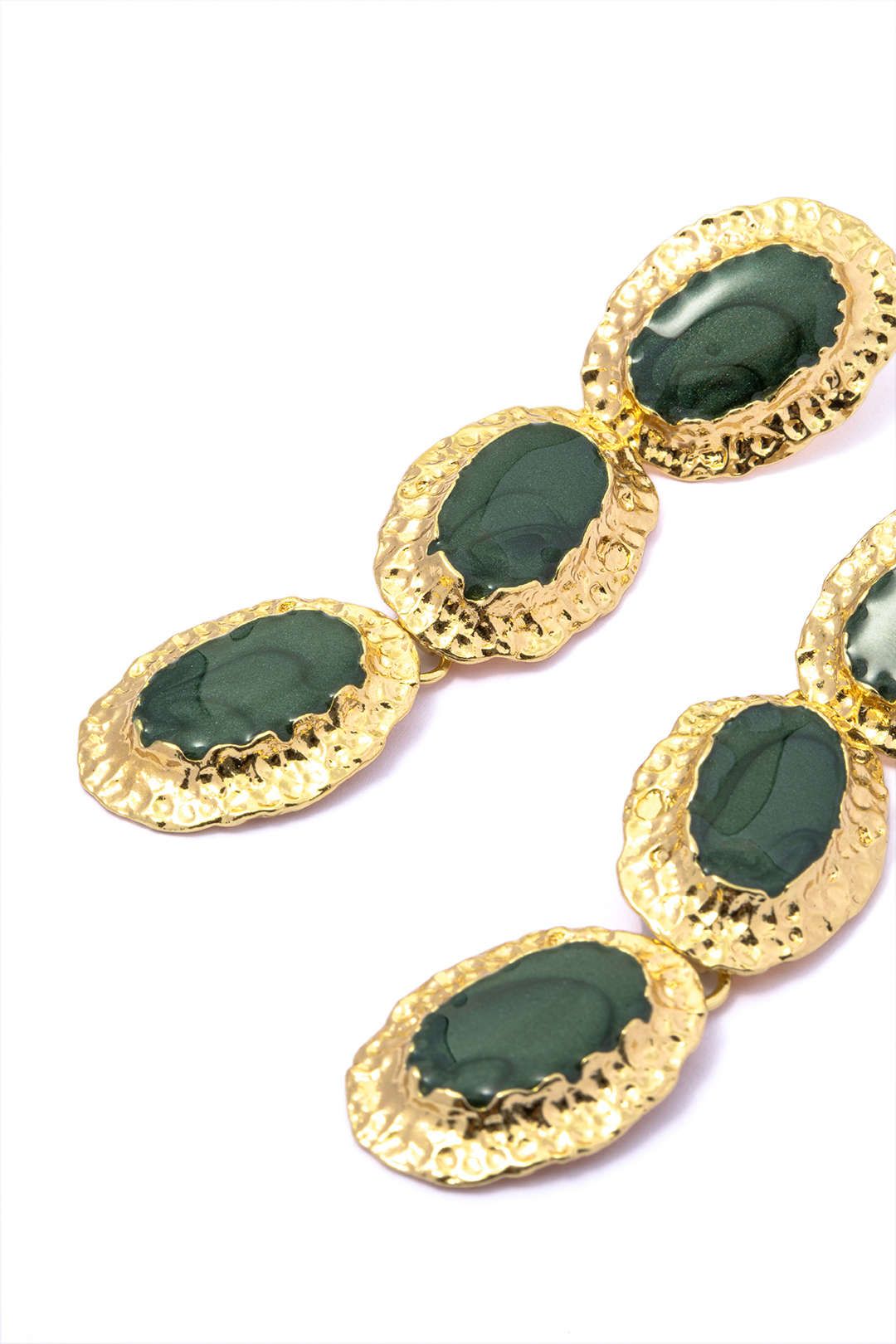 Gold-tone Crystal Drop Earrings sold by Micas product image thumbnail 4