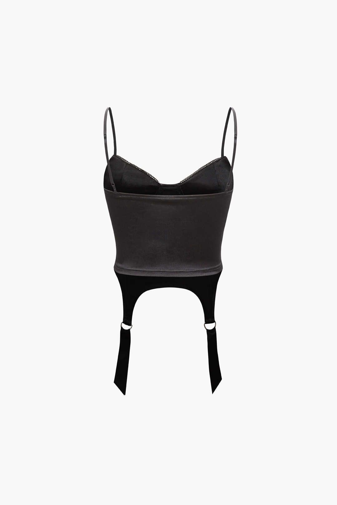 Satin Garter Lace Corset Cami Top sold by Micas product image thumbnail 2