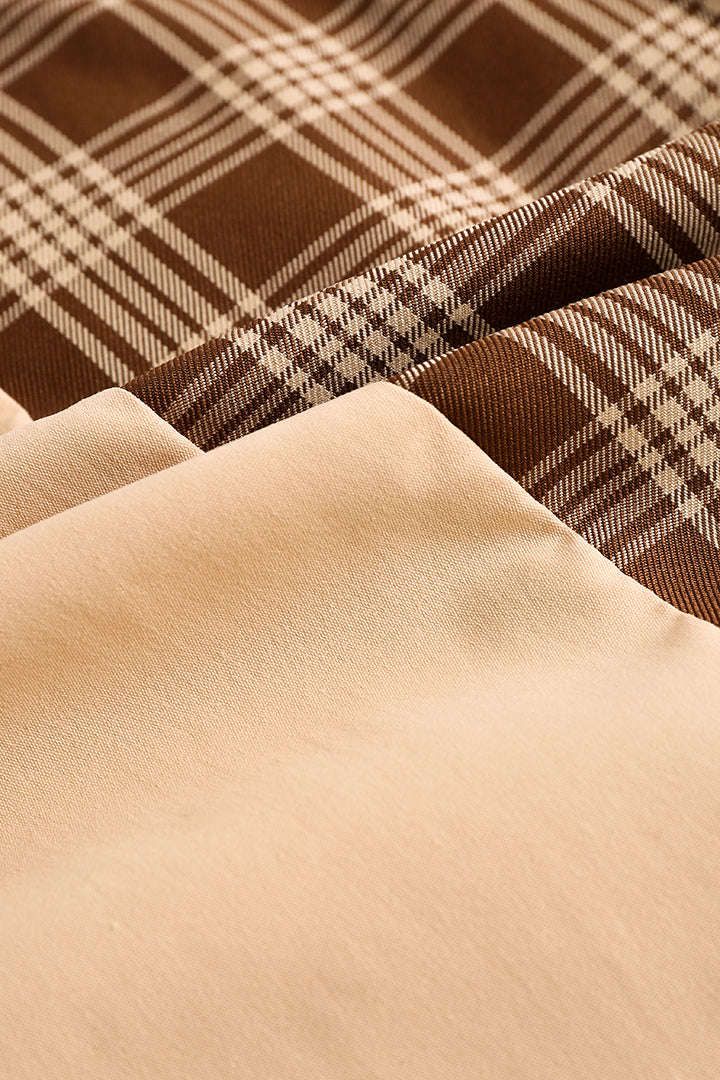 Check Pattern Color Block Jacket sold by Micas product image thumbnail 3