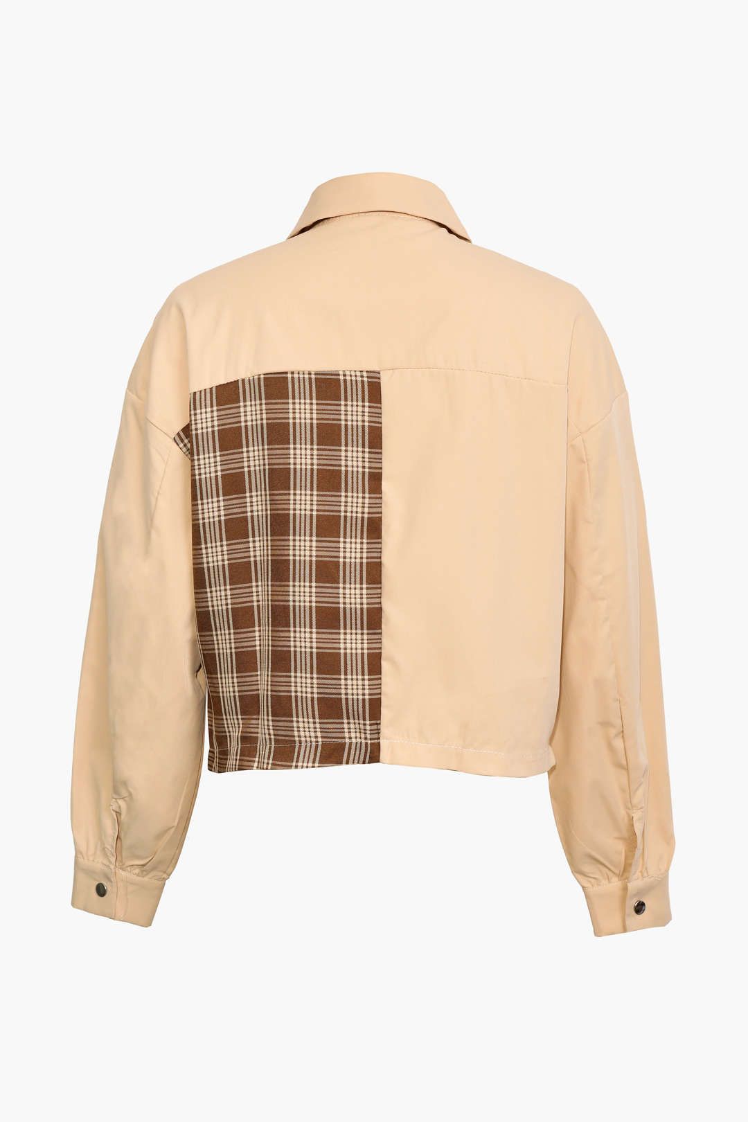 Check Pattern Color Block Jacket sold by Micas product image thumbnail 5