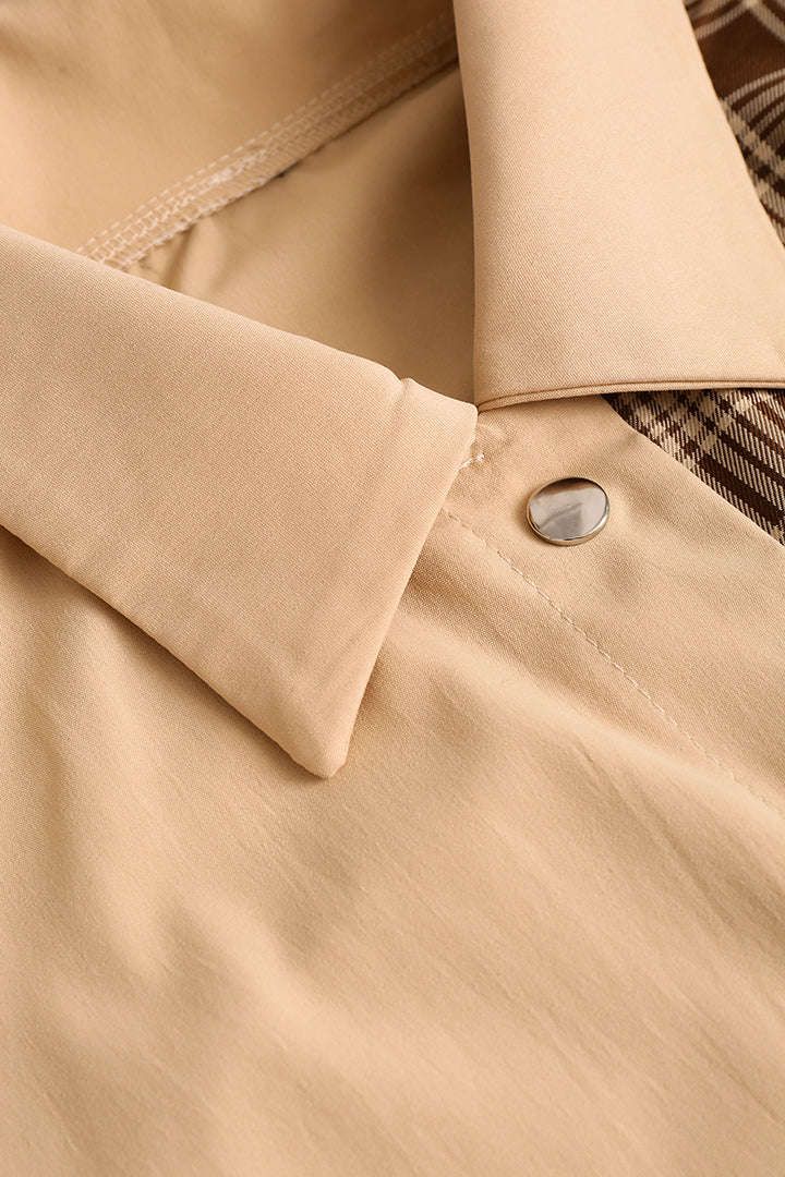 Check Pattern Color Block Jacket sold by Micas product image thumbnail 2