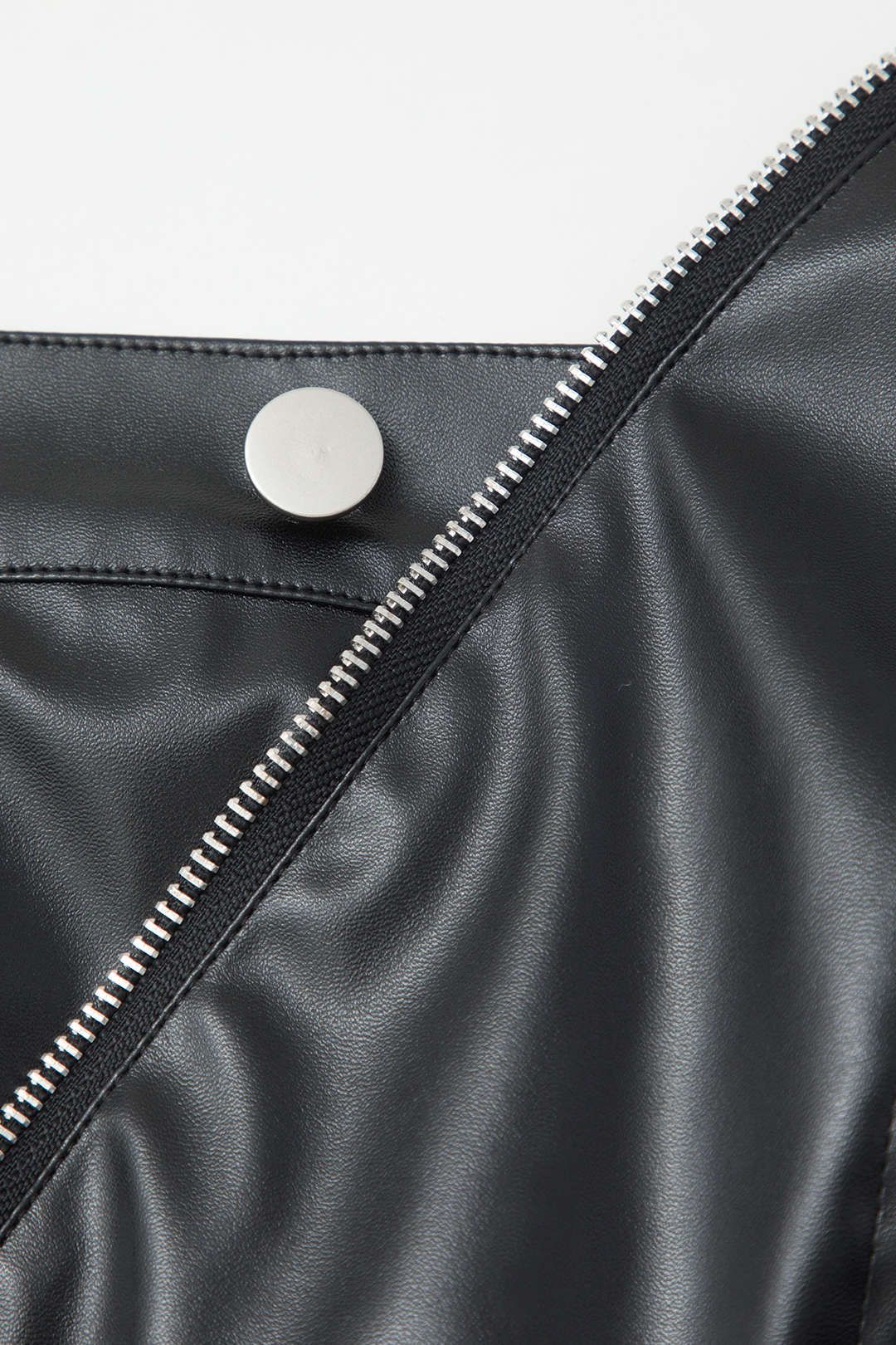 Faux Leather Asymmetric Tube Top sold by Micas product image thumbnail 4