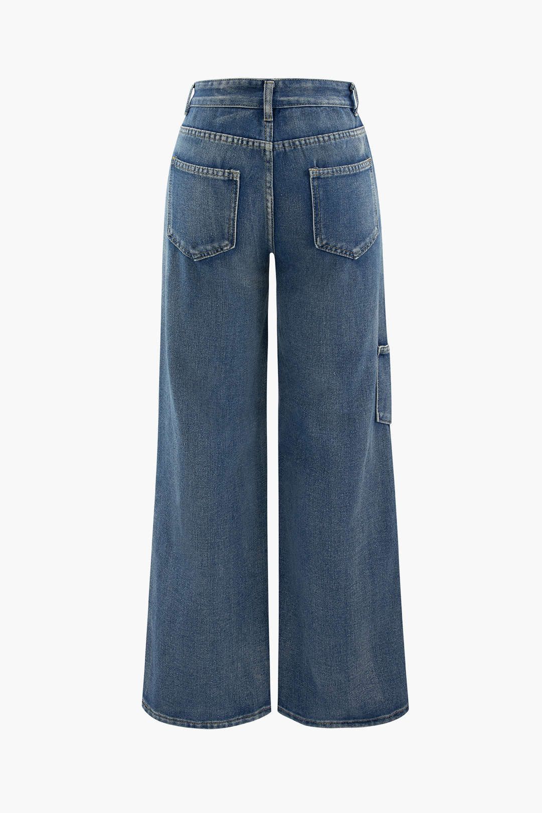 Multi-pocket Wide Leg Cargo Jeans sold by Micas product image thumbnail 2