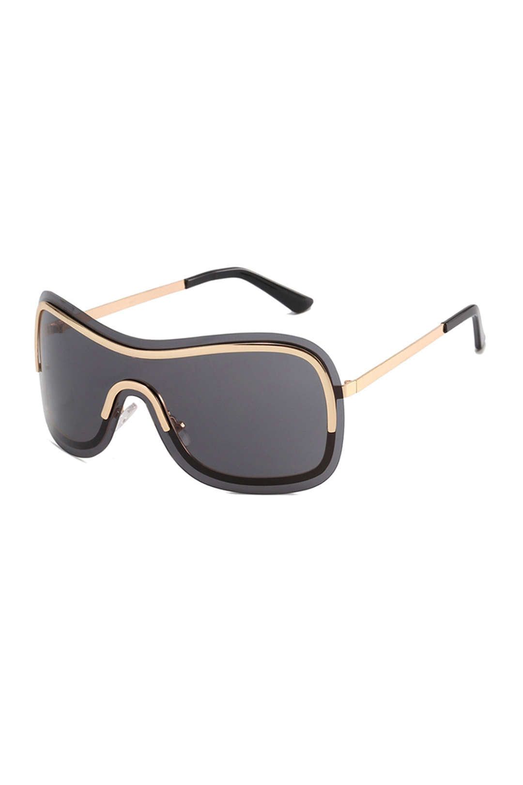 Metal Flat Top Shield Sunglasses sold by Micas