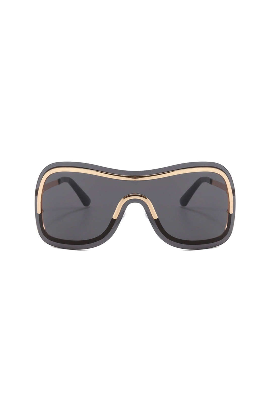Metal Flat Top Shield Sunglasses sold by Micas product image thumbnail 2